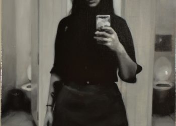 PAULINA óleo resina sobre lino 60 x 45 cm. 2018